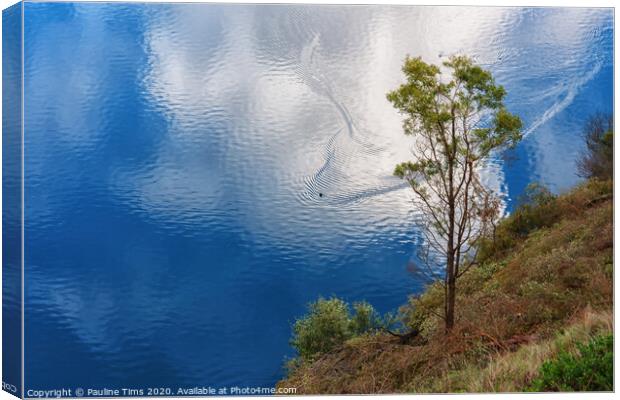 The Blue Lake, Mount Gambier Canvas Print by Pauline Tims