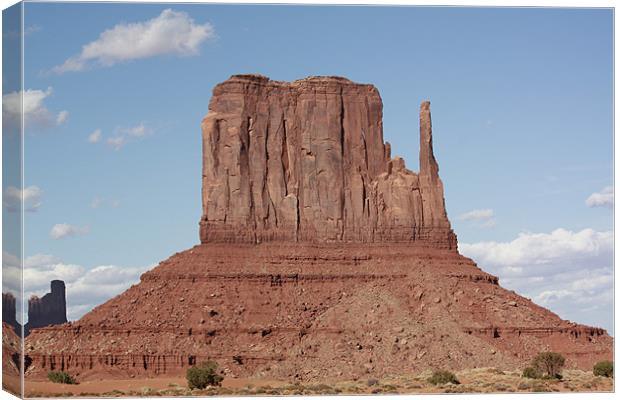 Monument Valley Mittens Canvas Print by Julie Ormiston
