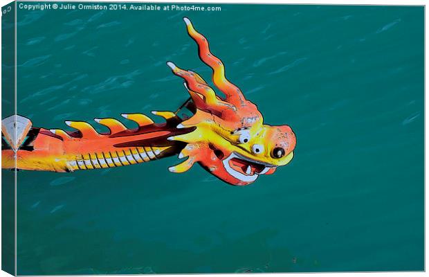 Puff the Magic Dragon Canvas Print by Julie Ormiston