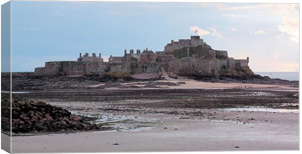 Elizabeth Castle Canvas Print by Julie Ormiston