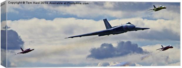  Vulcan flanked by Gnats Canvas Print by Tom Hard