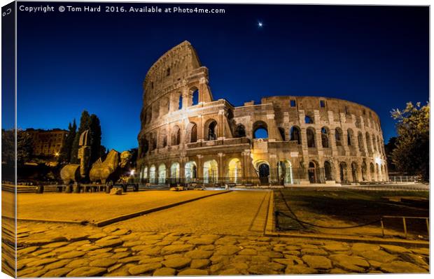 The Collosseum Canvas Print by Tom Hard