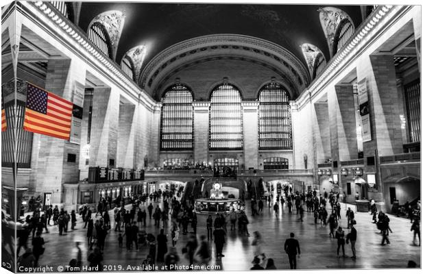 Grand Central Rush Canvas Print by Tom Hard
