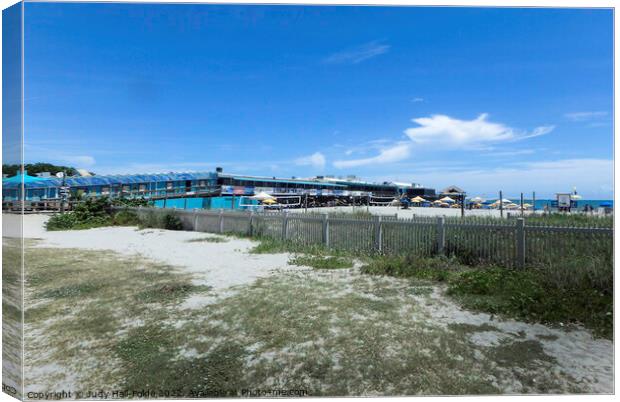 Cocoa Beach Pier Canvas Print by Judy Hall-Folde