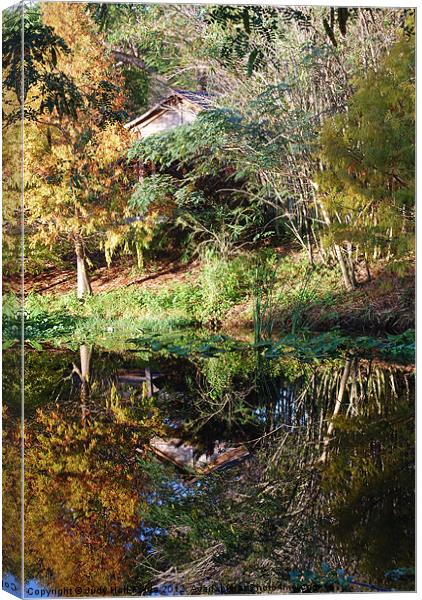 Reflections of a Florida Morn Canvas Print by Judy Hall-Folde