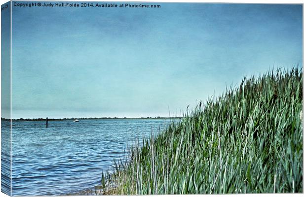 The Bay at Massapequa Canvas Print by Judy Hall-Folde