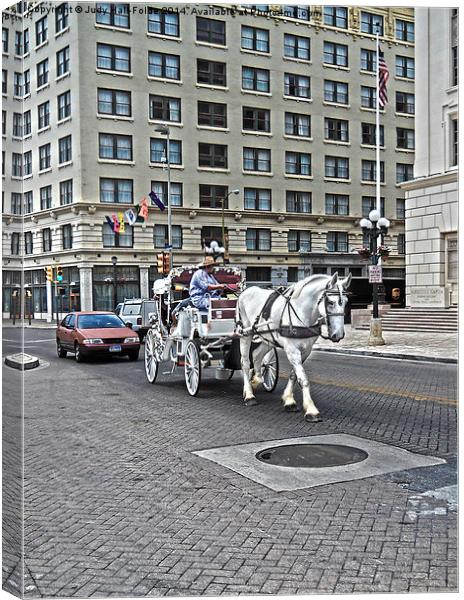  Touring the Big Easy Canvas Print by Judy Hall-Folde