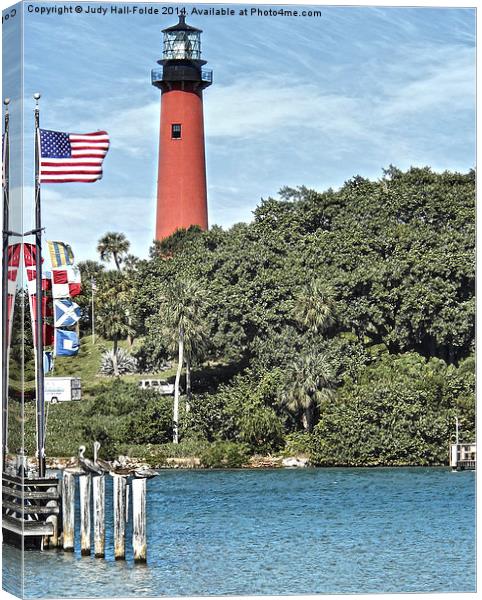  Harbor Pride Canvas Print by Judy Hall-Folde