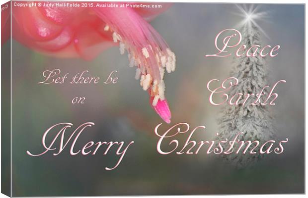  Peace on Earth Canvas Print by Judy Hall-Folde