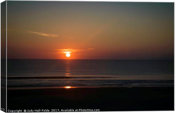 Daytona Sunrise Canvas Print by Judy Hall-Folde