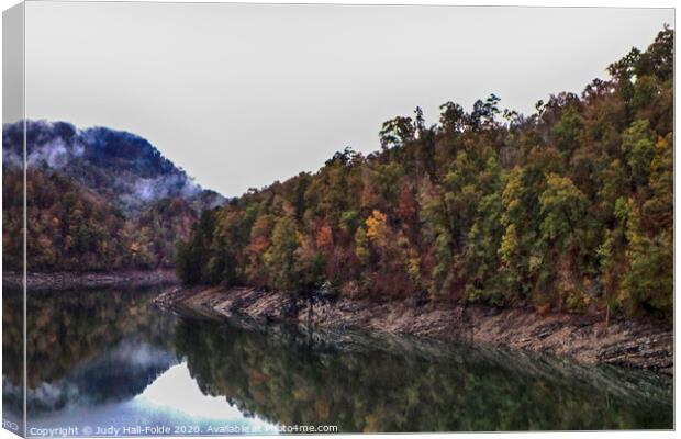 Cherokee Autumn Canvas Print by Judy Hall-Folde