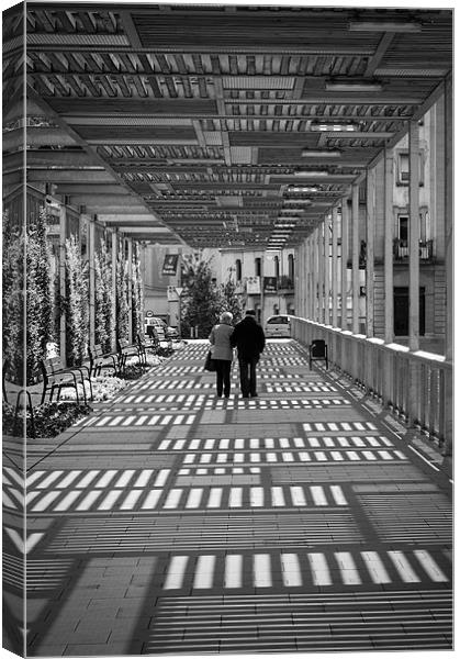 Couple and patterns Canvas Print by Sean Needham