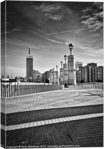 Parc de la Industria, Barcelona Canvas Print by Sean Needham