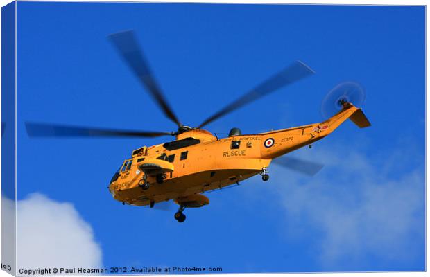 Sea King Search and Rescue Canvas Print by P H