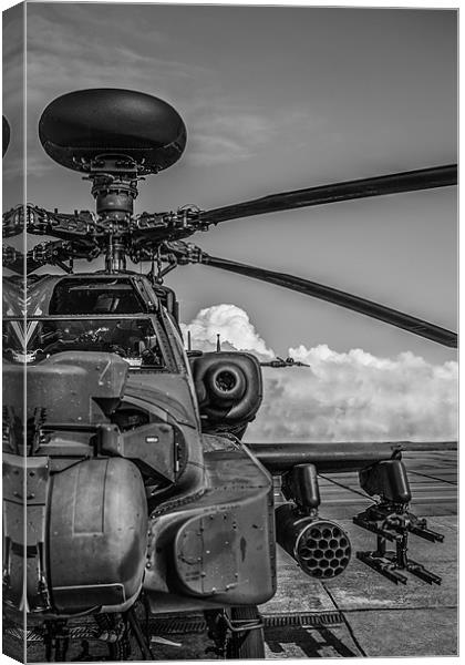 Apache Longbow Attack Helicopter Canvas Print by P H