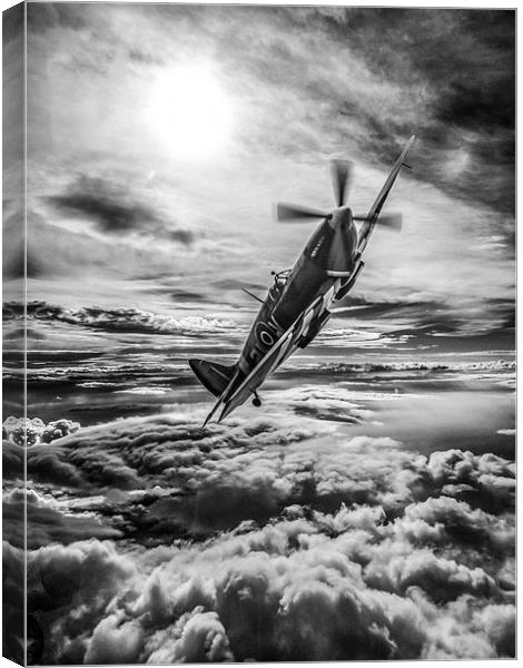 Supermarine Spitfire Fighter Canvas Print by P H