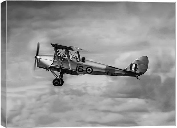 De Havilland Tiger Moth Canvas Print by P H