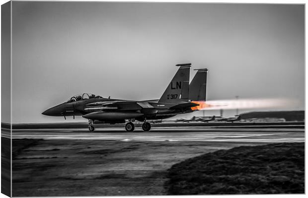 F-15 Eagle Afterburner Canvas Print by P H