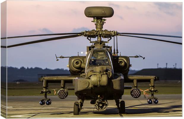  Apache attack helicopter Canvas Print by P H