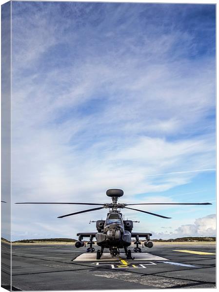 Apache attack helicopter Canvas Print by P H