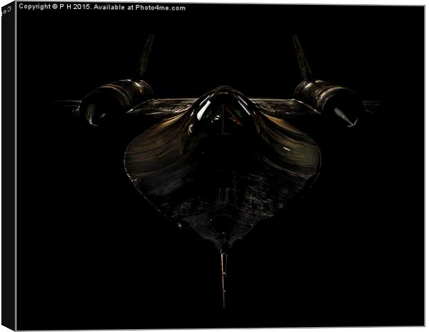  SR-71 Blackbird Canvas Print by P H