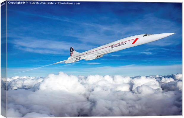 Concorde Canvas Print by P H