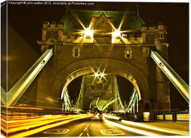 London Bridge by Night Canvas Print by john walker