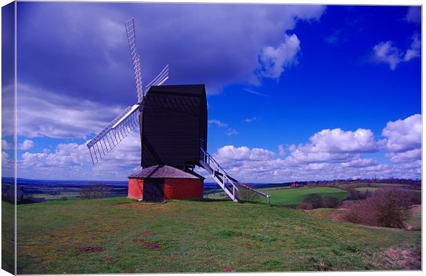 mill on the hill Canvas Print by carl blake