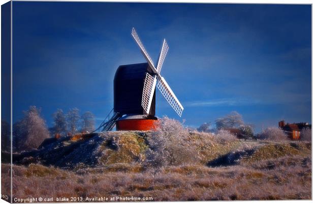 brill windmill Canvas Print by carl blake