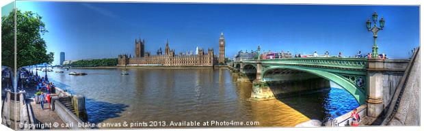 london panoramic Canvas Print by carl blake