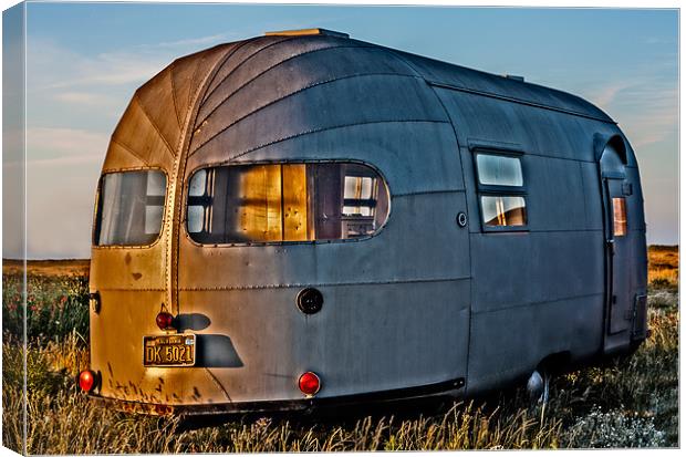 The Lonely Camper Canvas Print by claire lukehurst