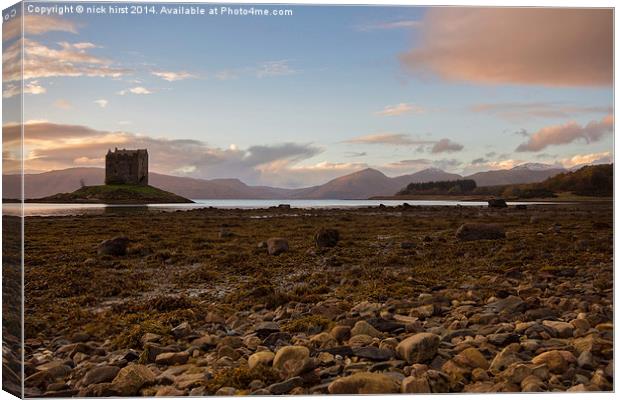 Castle Stalker Canvas Print by nick hirst