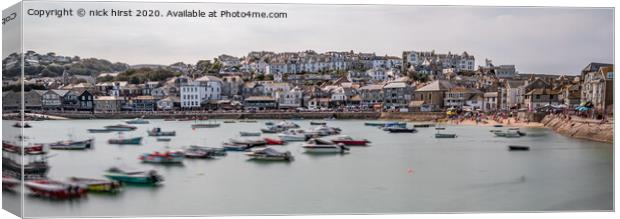 Boating Life St Ives Canvas Print by nick hirst