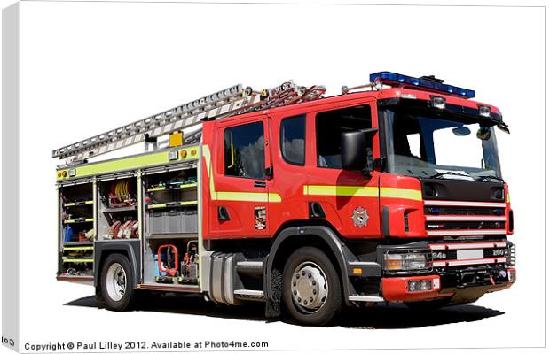 Fire & Rescue Pump Canvas Print by Digitalshot Photography