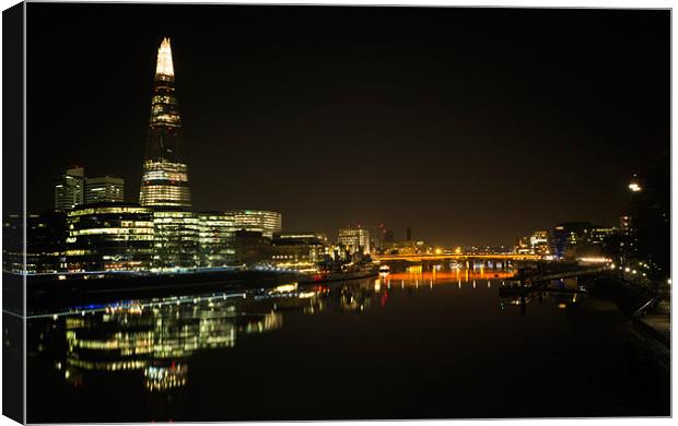 London Lights Phone case Canvas Print by pixelviii Photography