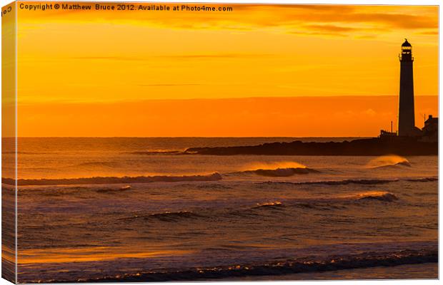 Scurdy Ness at dawn Canvas Print by Matthew Bruce