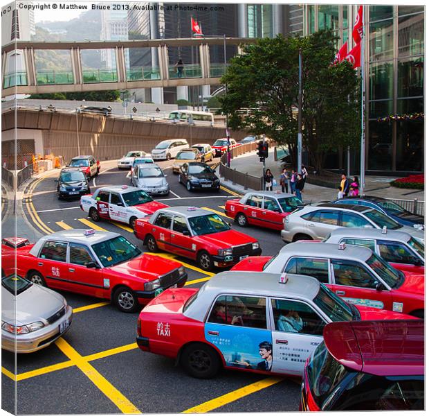 Taxi to no-where Canvas Print by Matthew Bruce