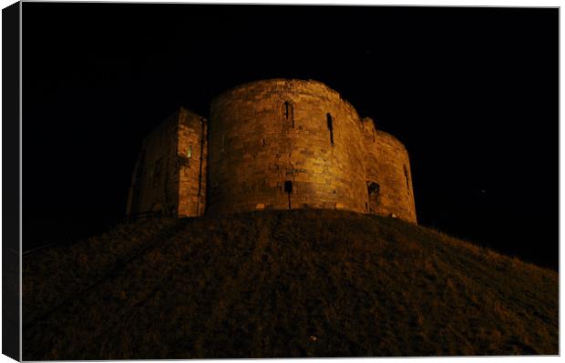 Cliffords Tower at Night,York. Canvas Print by james green