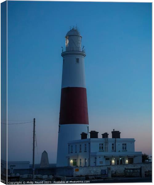 Portland Bill Lighthouse in Dorset Canvas Print by Philip Pound