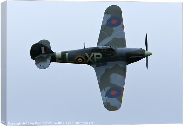 Spitfire in Flight Canvas Print by Philip Pound