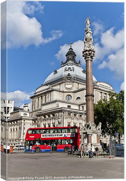 Methodist Central Hall in Westminster Canvas Print by Philip Pound
