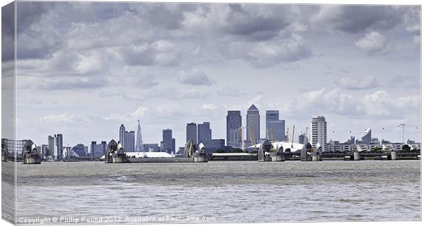London City Skyline Canvas Print by Philip Pound