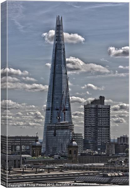 The Shard London Canvas Print by Philip Pound