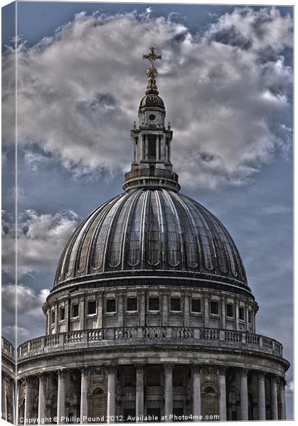 St Pauls Cathedral London Canvas Print by Philip Pound