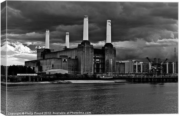 Battersea Power Station London Canvas Print by Philip Pound