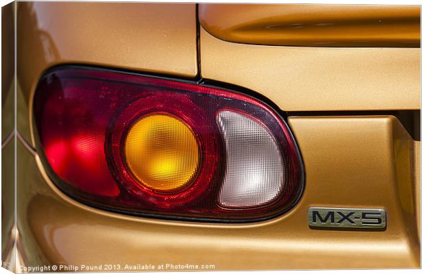Mazda MX5 Car Canvas Print by Philip Pound