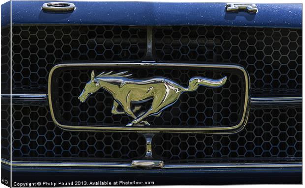 Ford Mustang Car Canvas Print by Philip Pound