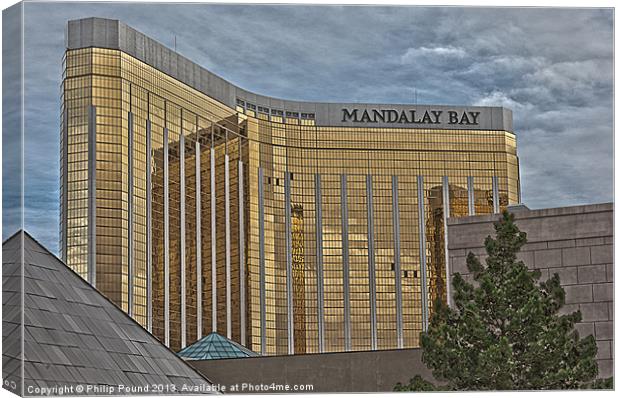 Mandalay Bay Hotel Las Vegas Canvas Print by Philip Pound