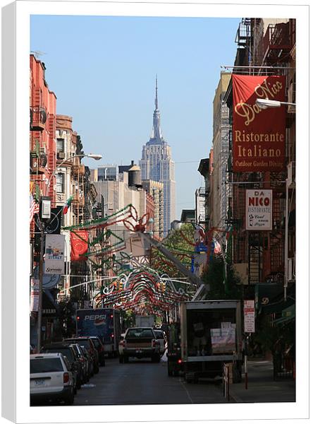 New York City Little Italy Canvas Print by Philip Pound