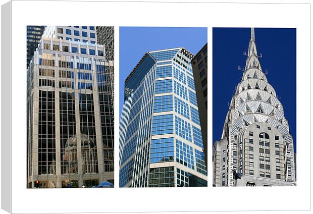 New York Architecture Skyscrapers Canvas Print by Philip Pound